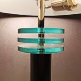 Lampe de table vintage en métal 80s