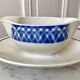 Saucière Digoin Sarreguemines blue 30s