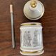 Limoges porcelain medicine jar H15 X D7