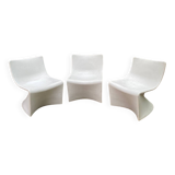 3 Space armchairs by Pinaffo and Scagnellato