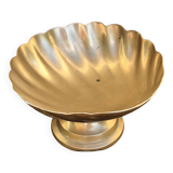 Large brass shell-shaped pocket emptier