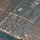 Table à manger de ferme en pin vert français pâtiné