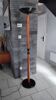 Vintage wooden metal floor lamp from the 80s.