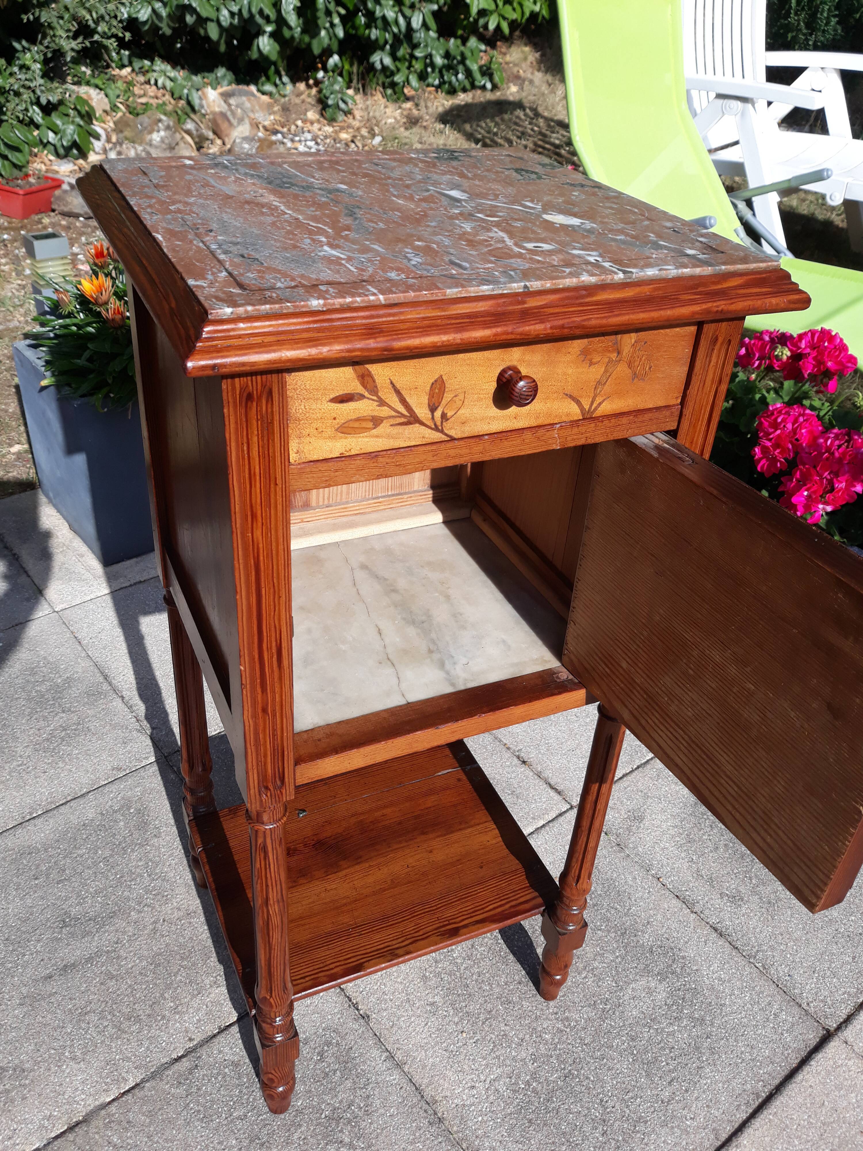 Pitchpin bedside table