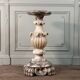 Socle en albâtre sculpté, Italie vers 1880