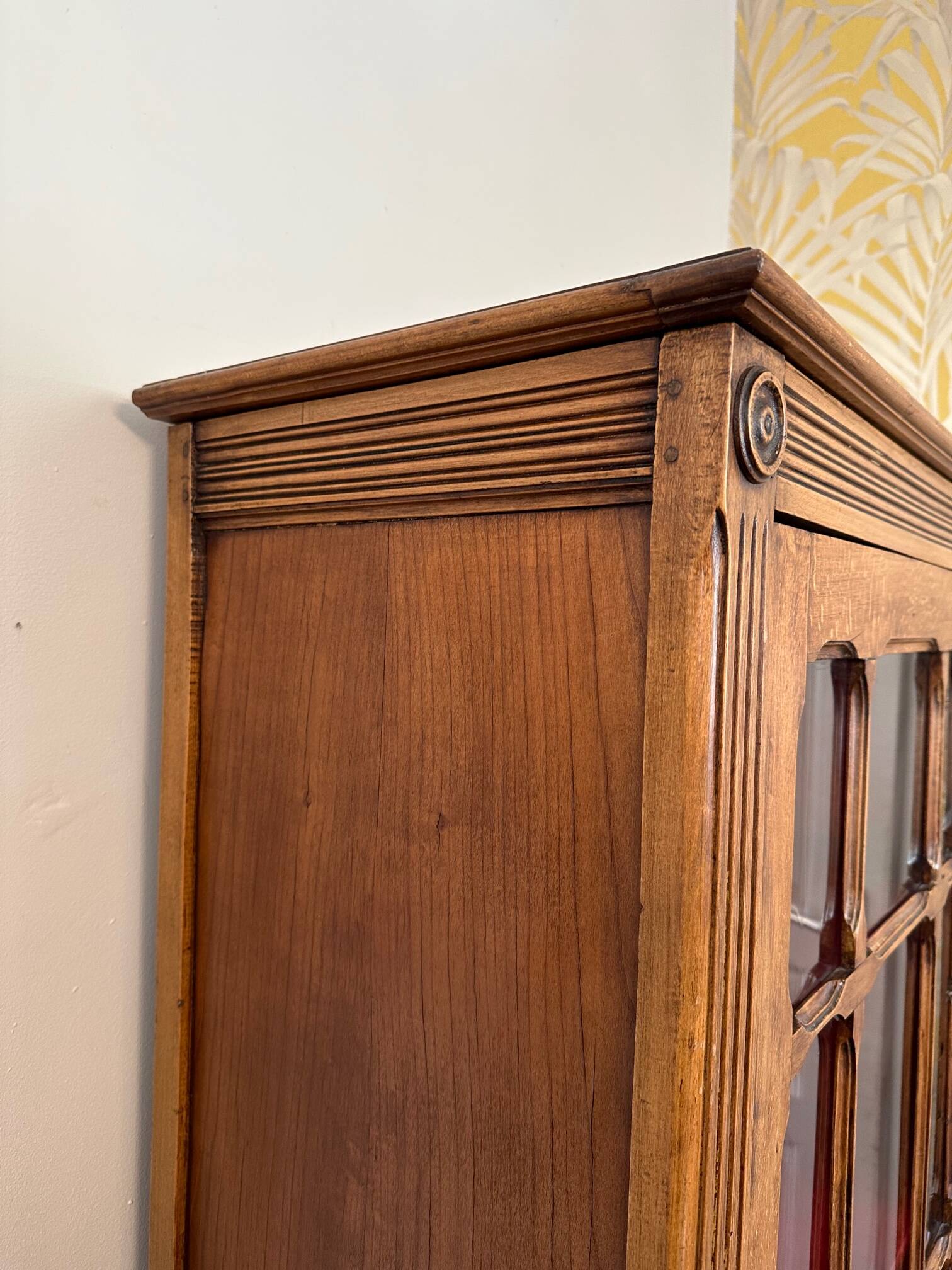 Small walnut display case