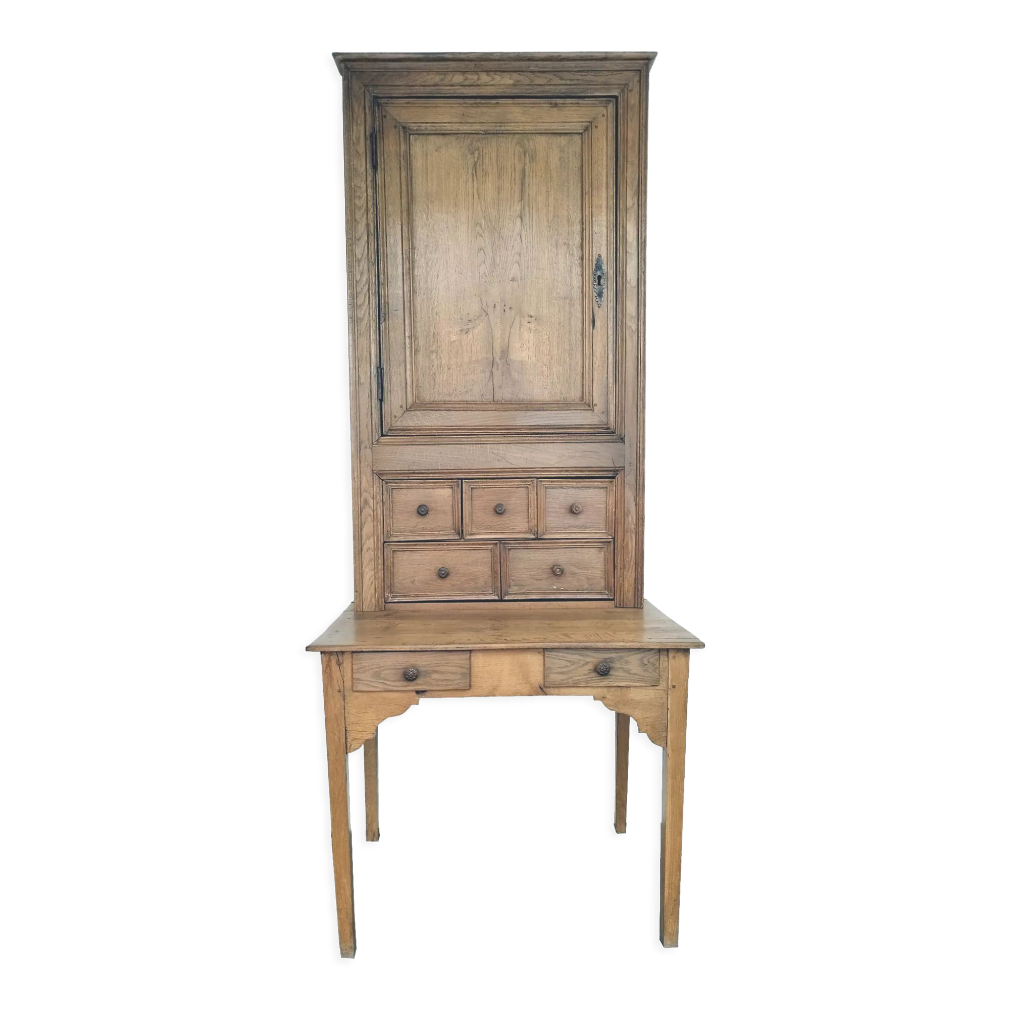 Apothecary furniture in oak, late nineteenth century