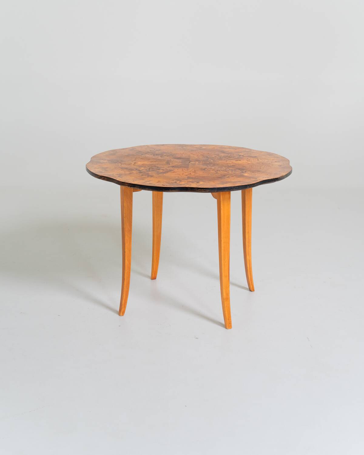 Elm burl side table, Sweden, 1940s