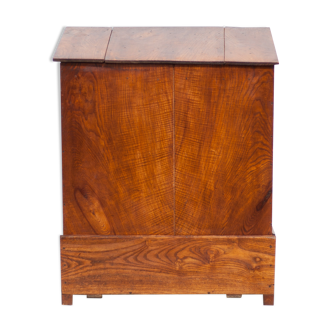 Meuble bois ancien, cuisine, huche à pain ancienne, meuble rangement, coffre bois