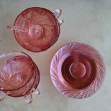 Six Rosaline Arcoroc cups