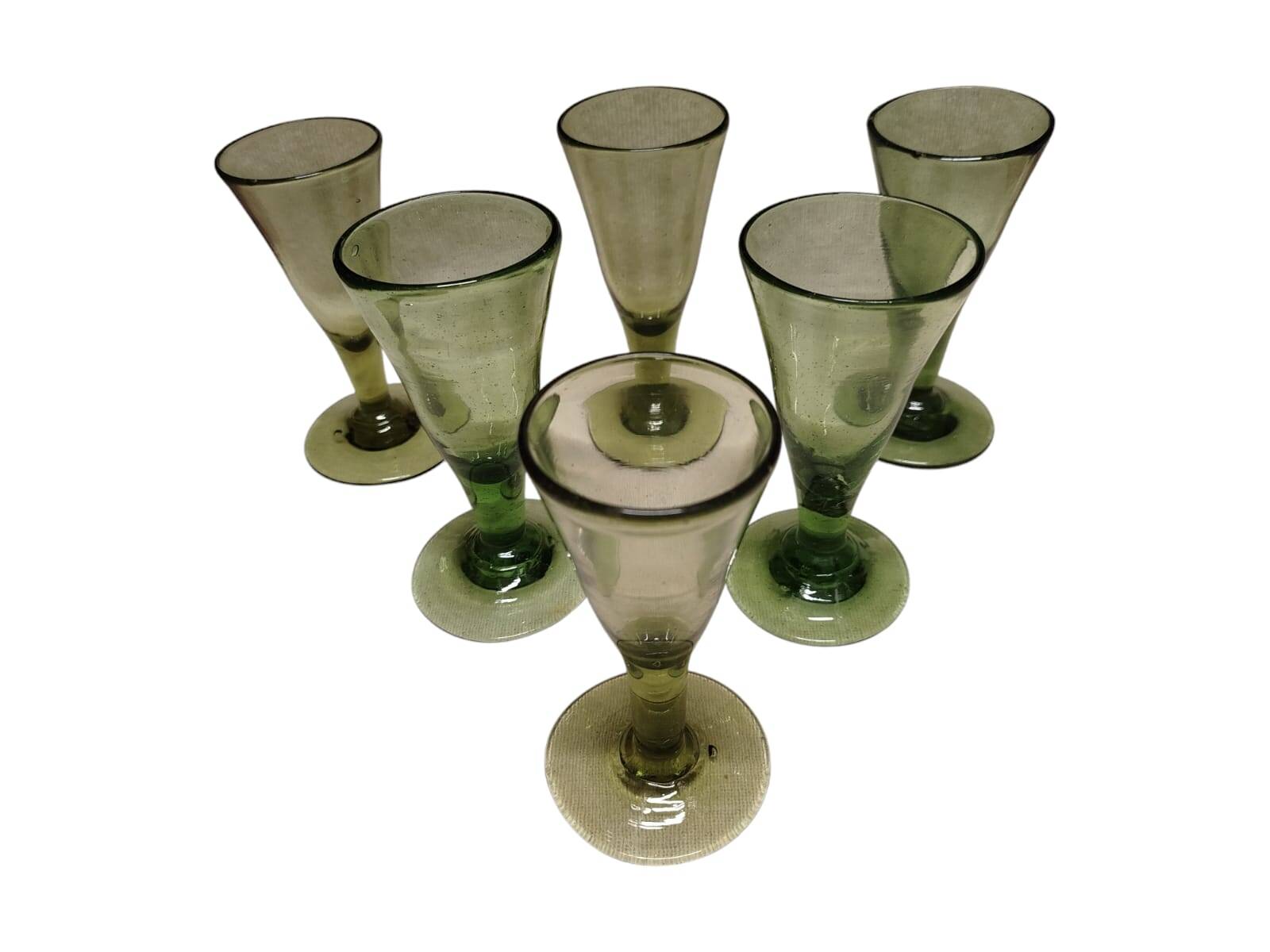 6 Biot stemmed glasses