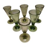 6 Biot stemmed glasses
