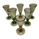 6 Biot stemmed glasses