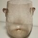 Vintage champagne bucket, in bubbled glass of purple / pink color Biot