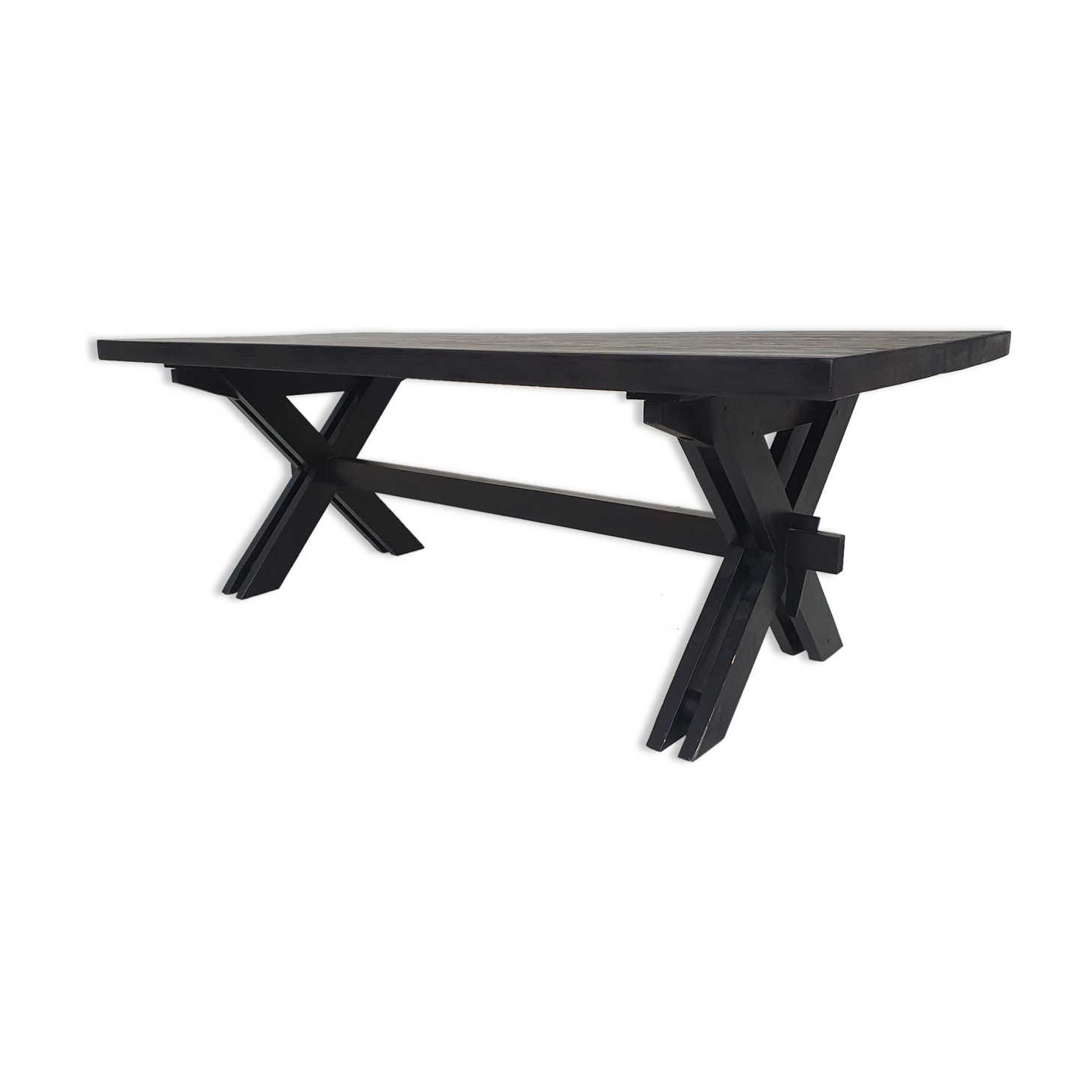 Large custom made dining table by Johannes Blesgen, Germany 1970's