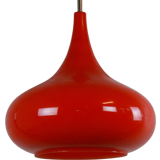 Glass pendant lamp orange