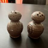 Norbert Pierlot ceramic owl salt and pepper set