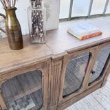 Enfilade display cabinet, solid oak, 1920.