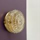 Vintage glass moulded globe wall or ceiling light.