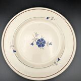 6 assiettes plates Saint Amand modèle Prisca fleurs