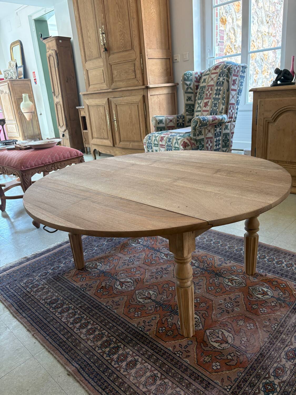 Table basse ronde aerogommée