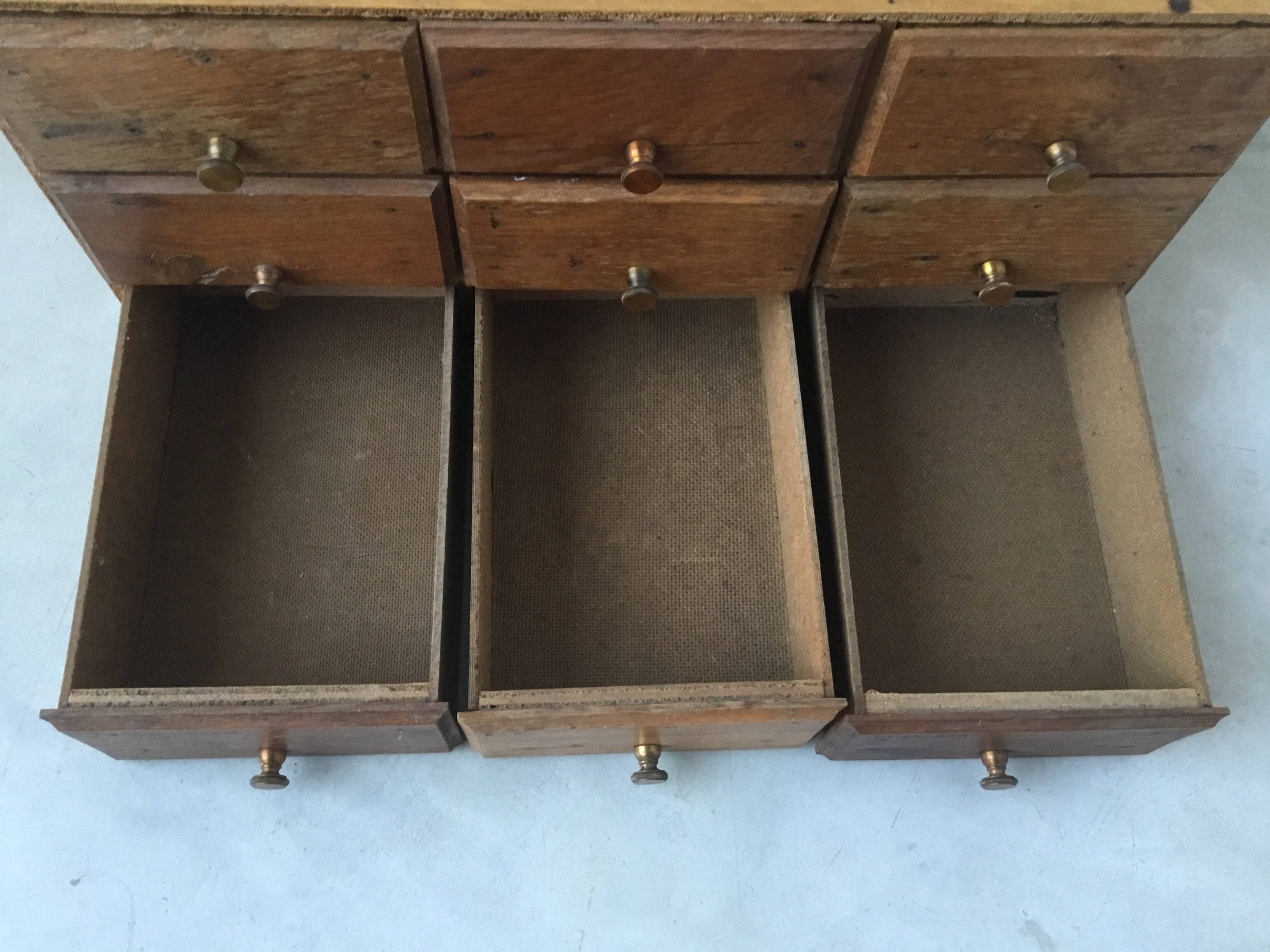 Small craft cabinet with drawers - jewelry watchmaking - vintage