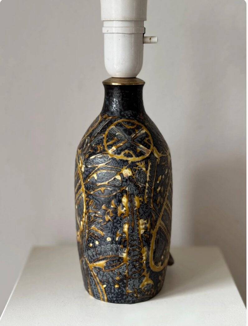 table lamp, faience by Nils Thorsson for Royal Copenhagen, 1970s