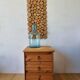 Vintage wooden bedside table.
