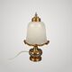 Lampe de Table Verre Murano Laiton Champignon Design Moderne Ans ‘70