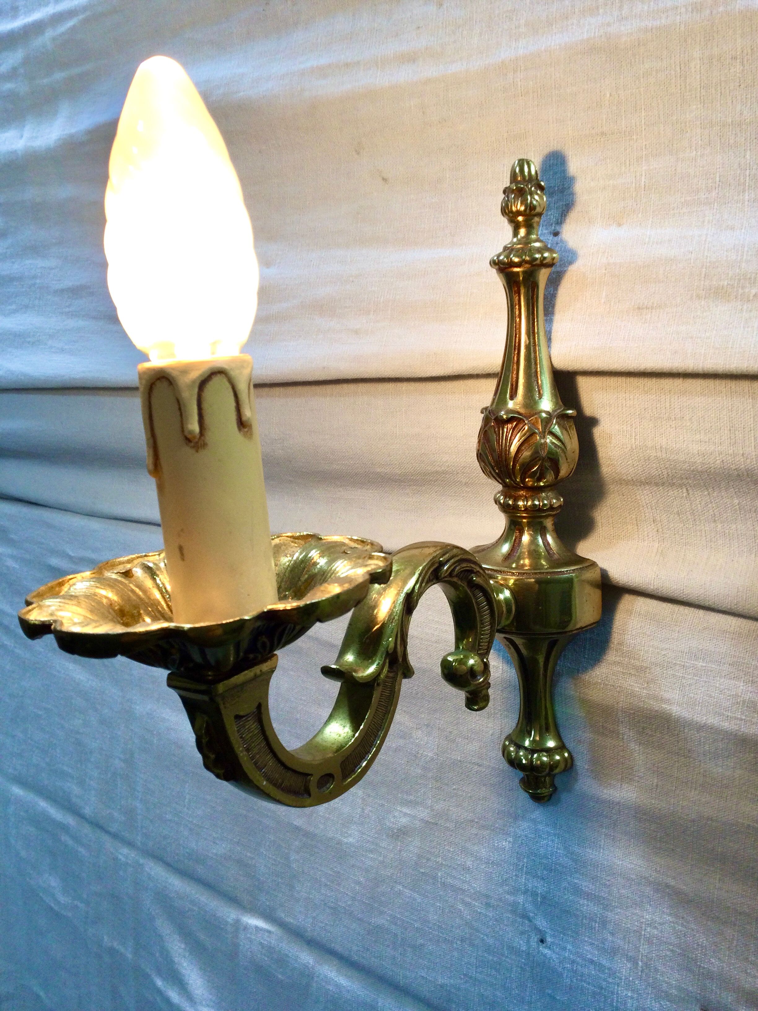 Sconce 1 bronze light in Louis XV style