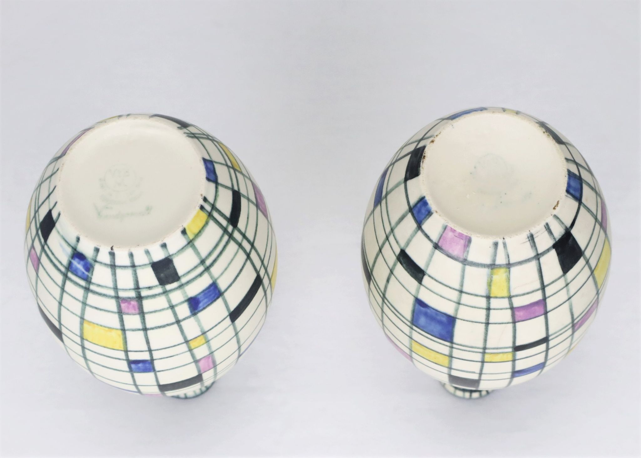 Vases Villeroy et Boch 1950
