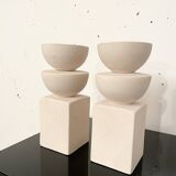 Pair of postmodern candlesticks 1980