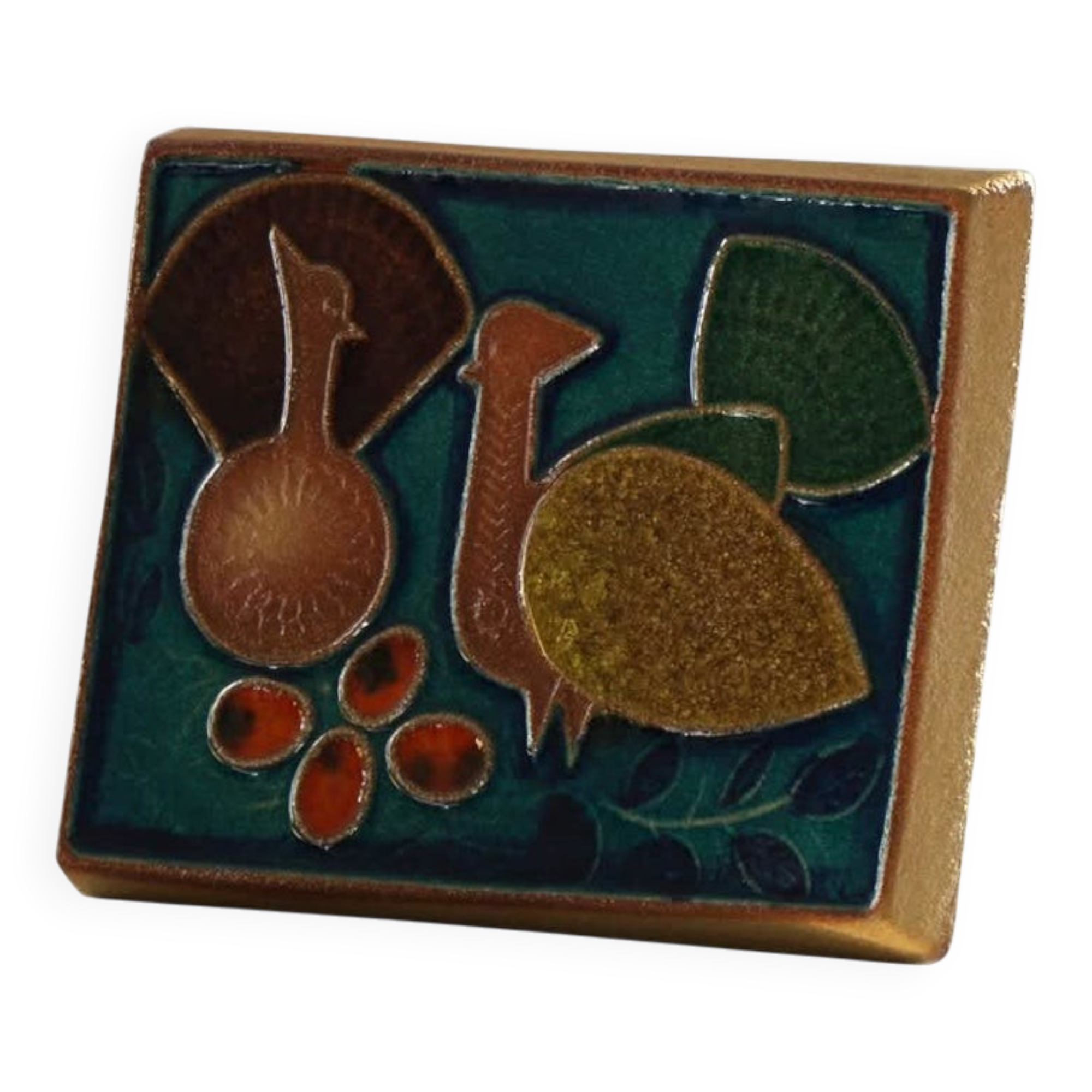 Mid-20th century, Danish relief decorative ceramics, Søholm, 1960s.