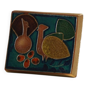 Mid-20th century, Danish relief decorative ceramics, Søholm, 1960s.