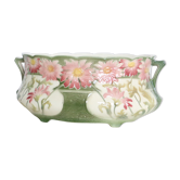 Cache pot dabbling from Keller and Guerin earthenware factory, Luneville, France / Vintage French