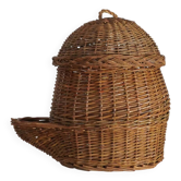 Patatière  ou  panier de rangement en osier restaurée