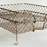 Stackable banks vintage brass wire