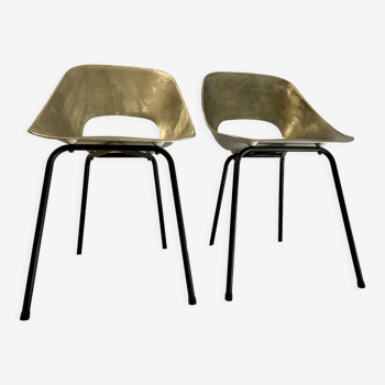 Vintage tulip chairs by Pierre Guariche