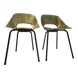 Vintage tulip chairs by Pierre Guariche
