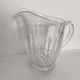 Thick glass carafe pitcher jug 1960