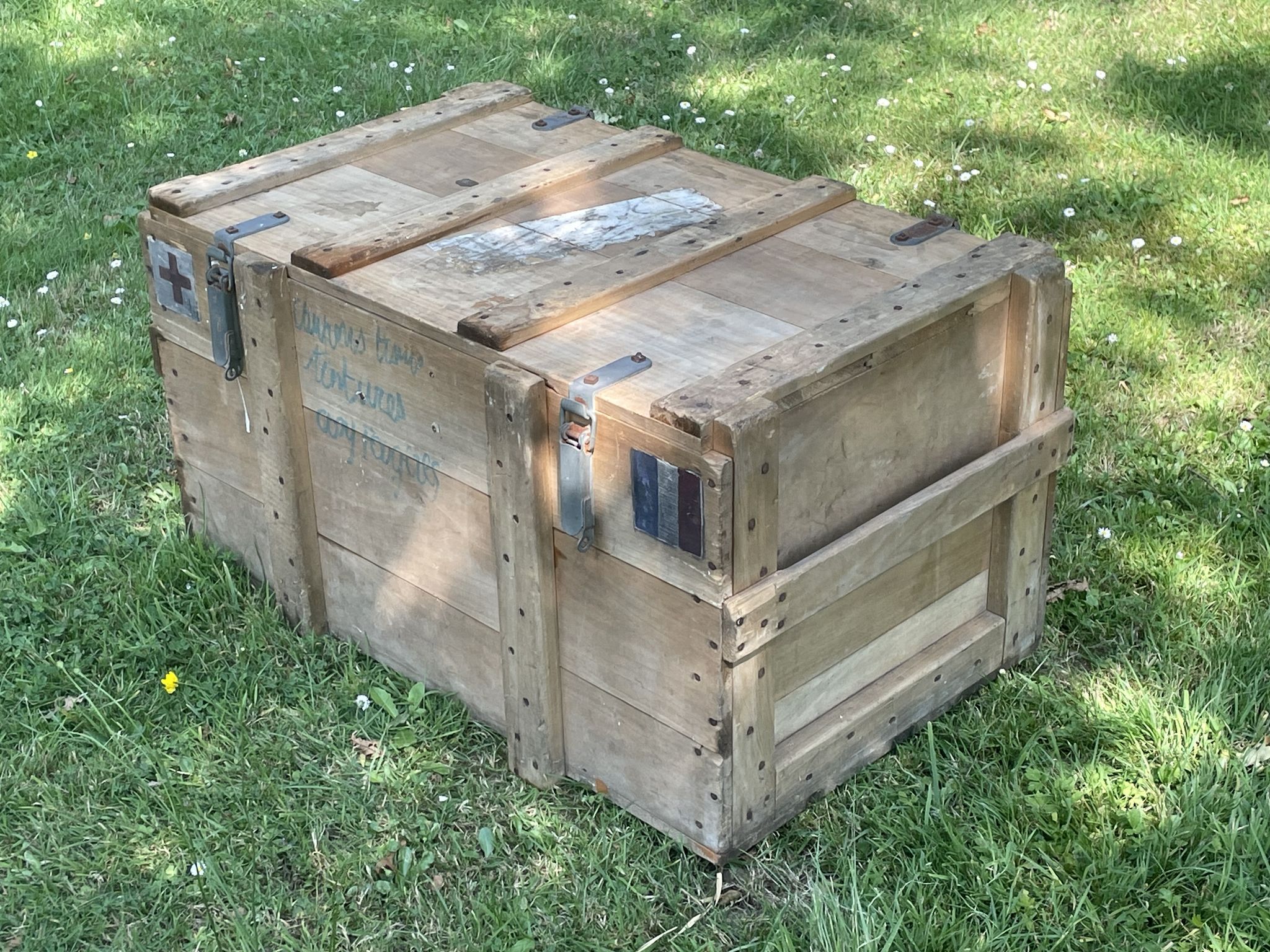 Trunk, natural wood box, very healthy