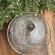 Pressed and moulded glass cheese dome