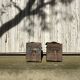 Bougeoir mural en fer forgé