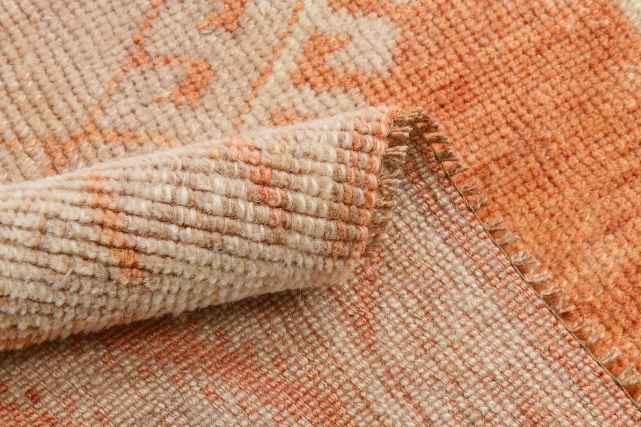 3x6 Pastel Orange Vintage Runner RugRug For Hallway,Turkish Runner,87x178cm