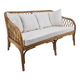 Mid-Century Italian Rattan & Bamboo Settee, ca. 1970
