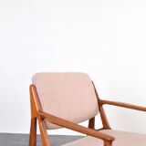 Mid-Century Teak & Wool Ella Armchair by Arne Vodder for Vamo Sønderborg, 1