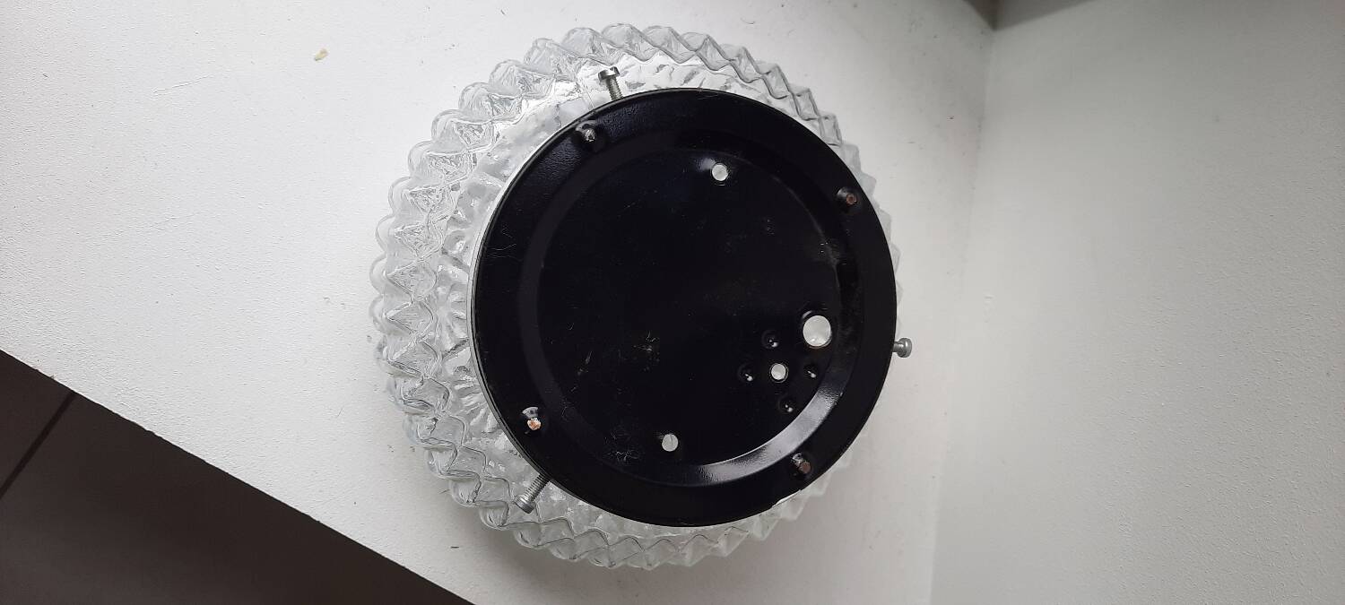 Molded glass ceiling light