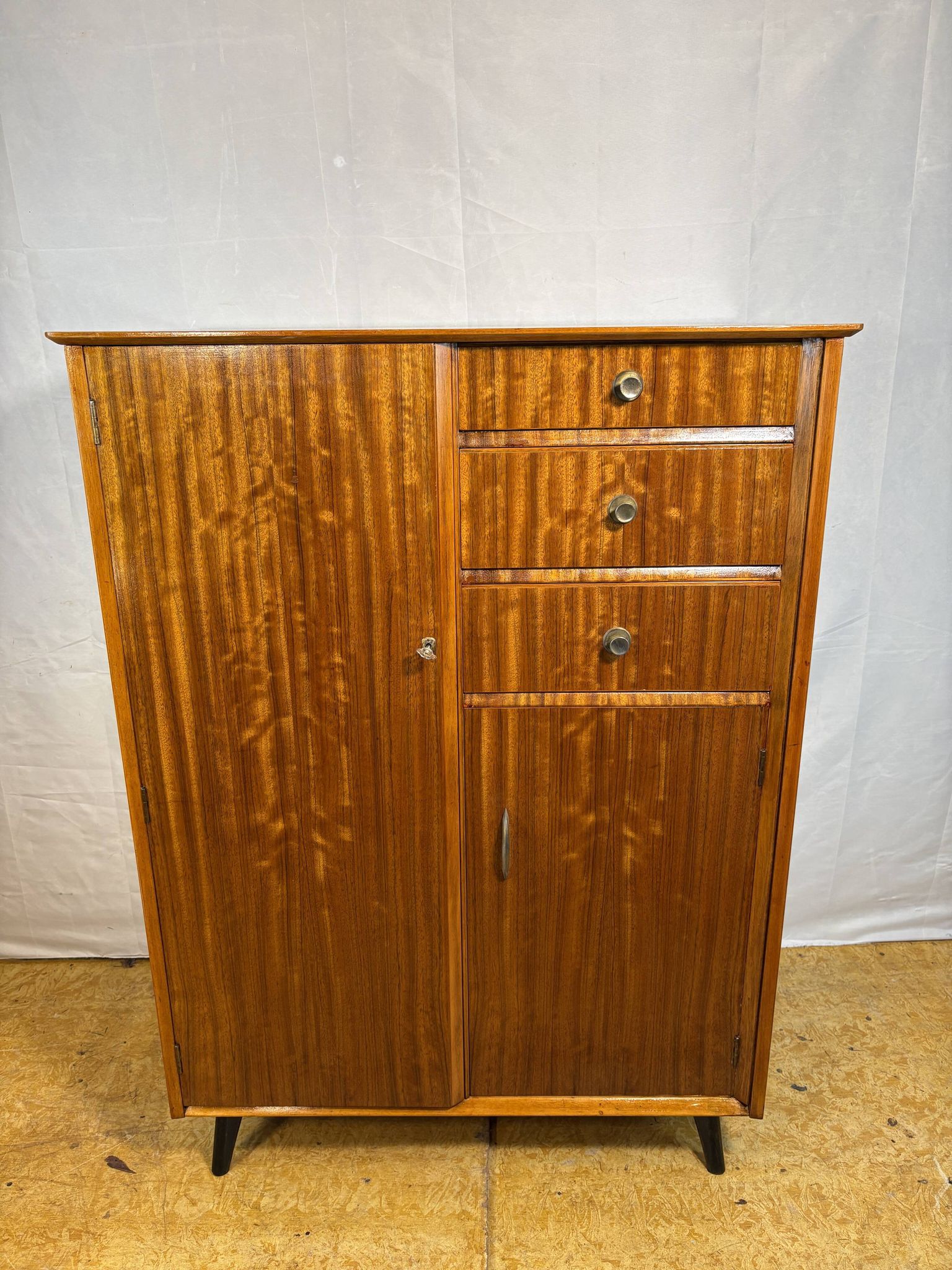 Mid Century Retro Teak Gentleman’s / Bachelor Wardrobe by Austinsuite 1960