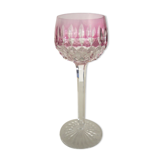 Verre en cristal Saint Louis  verre  roemer rose