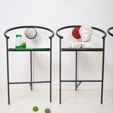 Bar chairs (4), Memphis, 1980